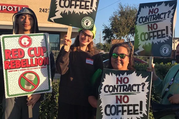 Starbucks strike will win because everybody backs it