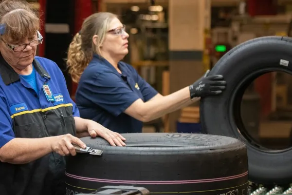 Tire workers