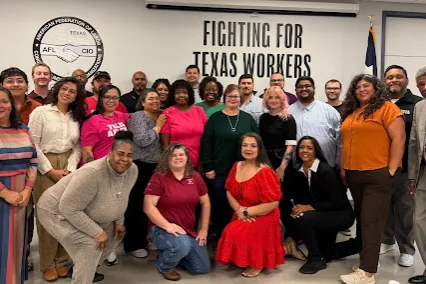 Ruth Ellinger graduates pose with Secretary-Treasurer Lorraine Montemayor