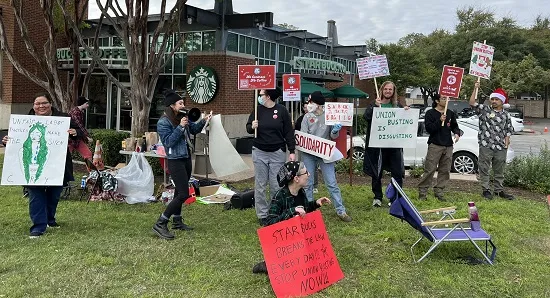 Solidarity with Starbucks employees