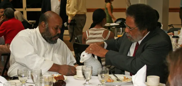 Reverends Stovall and Hickman at Labor Day breakfast