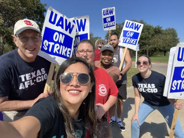 Texas AFL-CIO and other strike supporters