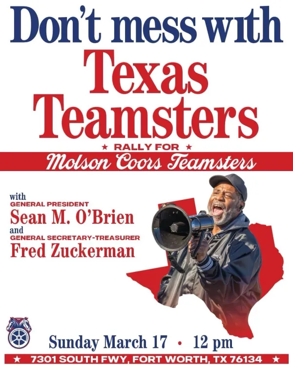 Teamster rally leaflet