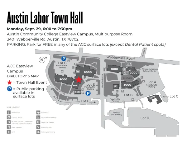 ACC Eastview Parking Map